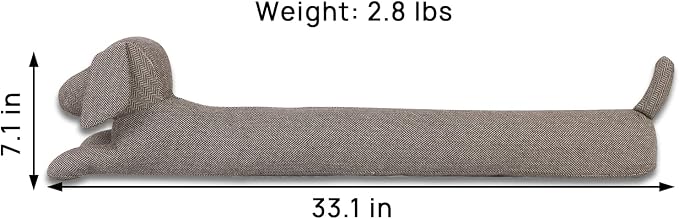 36 Inch Heavy Duty Under Door Draft Stopper, Cute Animals Shape Door & Window - Image 2