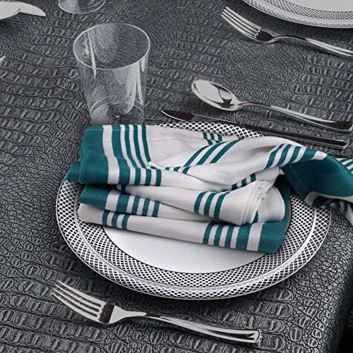 Urban Villa Kitchen Towels Cotton Dish Towels 20”x30” Teal - Image 5