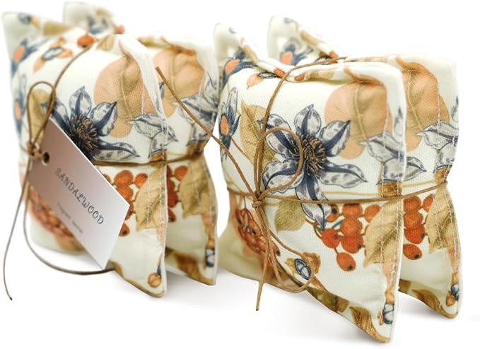 AUCUDA 4 Pack Sandalwood Sachet Bags by Aucuda
