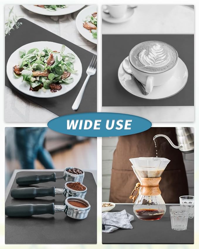 AMOAMI-Coffee Mat Hide Stain Rubber Backed Absorbent Dish Drying Mat - Image 5