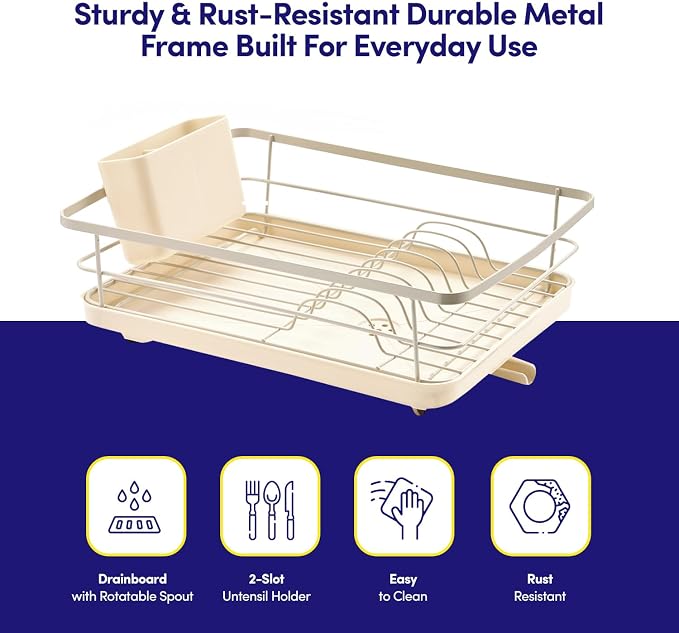 Dish Drying Rack 3 Piece Dish Drainer - Image 3