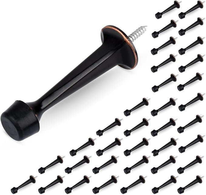 HOMOTEK 36 Pack Heavy Duty Solid Rigid Door Stop by HOMOTEK