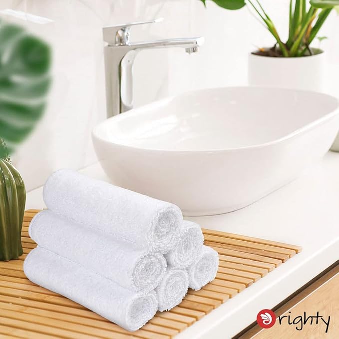 Orighty White Hand Towels Bulk, 16x28 inch | Quick Drying & Absorbent, - Image 2