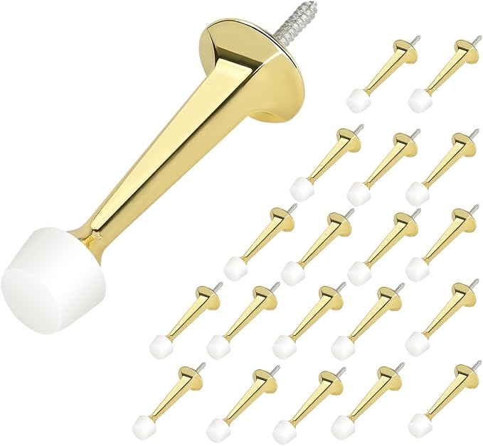 HOMOTEK 20 Pack Heavy Duty Solid Rigid Door Stop by HOMOTEK