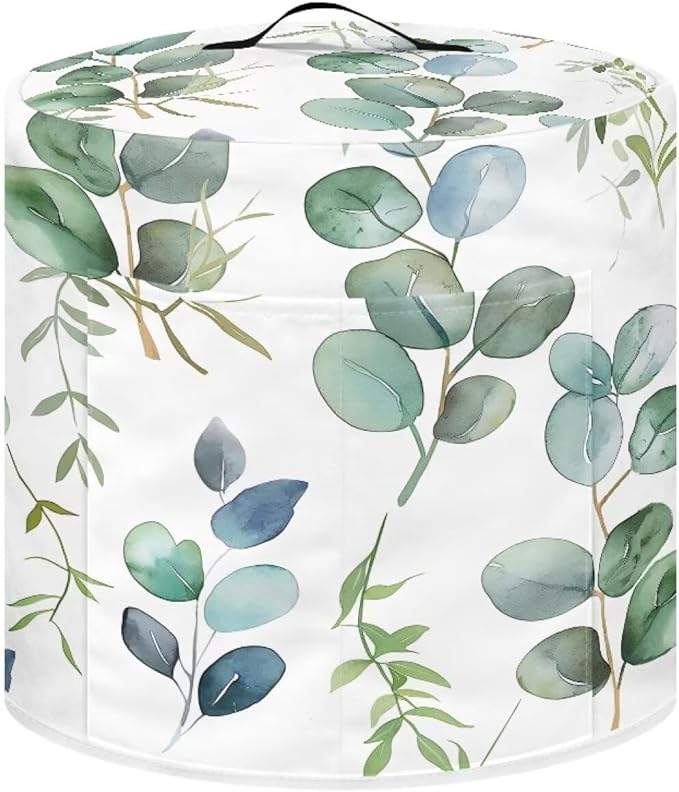 Green Leaf Dust Cover Instant Pot Heavy Duty Waterproof Dust Pressure Cooker Cover Case for Instant Pot Pressure Cooker Instant Pot Appliance Covers Pressure Cooker Size L