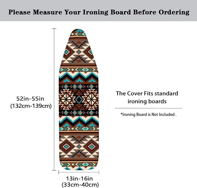 Africa Ethnic Pattern Ironing Board Cover Standard Size 15x54 inch, Hook and - Image 5