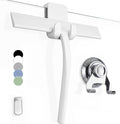 Silicone Shower Squeegee with 3-in-1 No-Drill Mount, Streak-Free & No-Squeak by G%C3%9CTEWERK