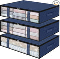 StorageRight Under Bed Storage Bags, 3 Pack, Comforters, Blankets and Seasonal by StorageRight