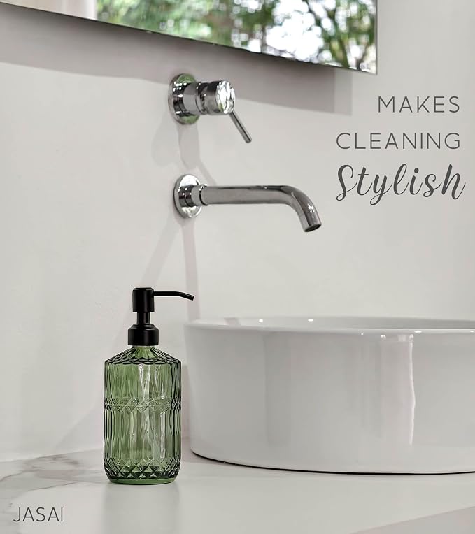 JASAI 18 Oz Green Soap Dispenser - Image 6