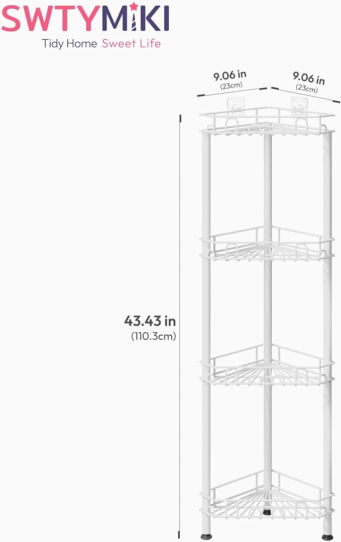 SWTYMIKI Standing Shower Caddy Corner - Image 7