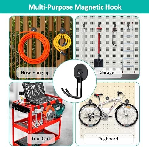 ENUODA Strong Magnetic Hooks Heavy Duty Magnetic Garage Hook, Large Magnet Hooks - Image 5