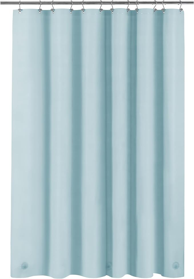Barossa Design Shower Curtain Liner Light Blue, Standard Size by BarossaDesign