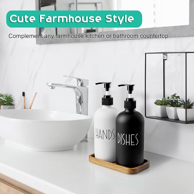 ALELION Glass Dish Soap Dispenser - Image 3