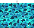 Sea Turtles Blue Dish Drying Mat by indokyeyqaz