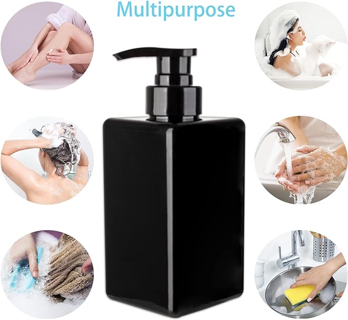 15 oz Hand Soap Dispenser, Plastic Pump Bottles, Refillable Empty Lotion - Image 4