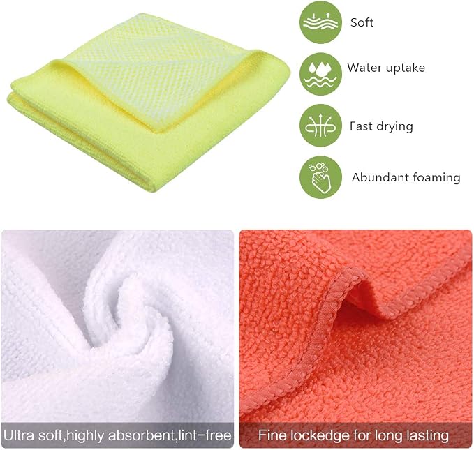 SINLAND Dish Cloth for Washing Dishes Kitchen Washcloth Cleaning Cloth - Image 4