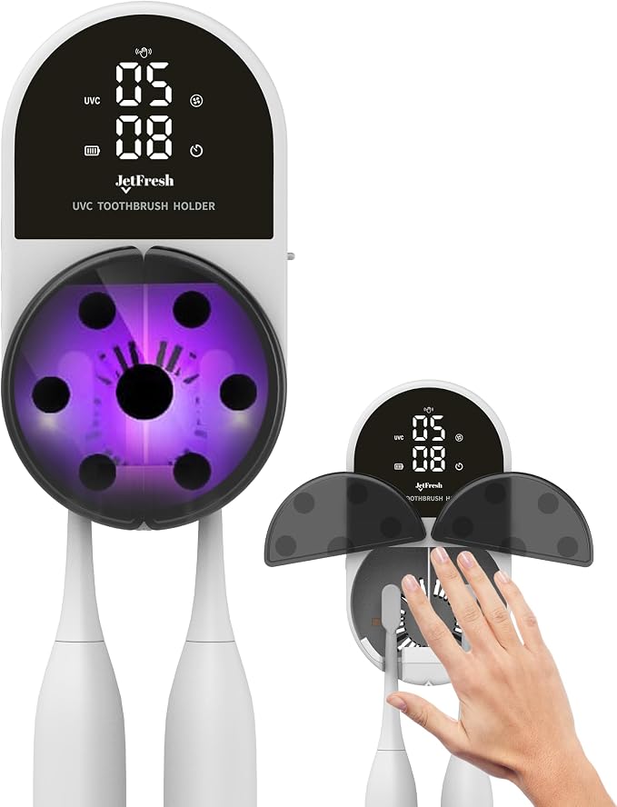 Jetfresh UV Toothbrush Sanitizer and Holder by JetFresh