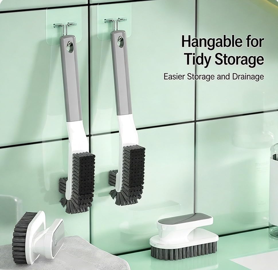 Cleaning Scrub Brush Set Shoe Brush Laundry Brush Scrub Brushes - Image 4