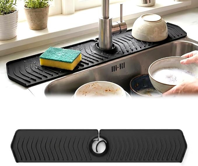 Kitchen Sink Faucet Mat, 2025 New Foldable Faucet Mat by YAUNJI