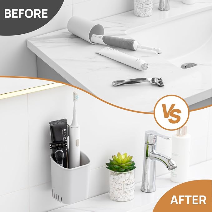Powerful Suction Cup Toothbrush Holder, Drill-Free Wall Shower Holder - Image 5