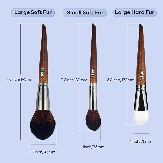 stedi 3PCS Model Cleaning Brush Kit, 2 Soft & 1 Stiff Figure Duster Brush | - Image 6