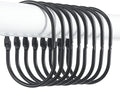 24 Pcs Shower Curtain Rings, Goowin Shower Curtain Hooks, Oval Snap Shower Rings by Goowin