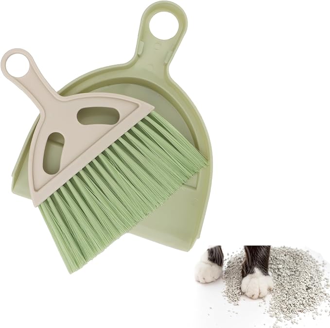 1 Pcs Mini Broom and Dustpan Set Small Whisk Broom Hand Held by Brosay