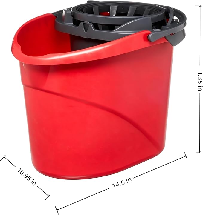 2.5 Gallon Quick Wring Hands-Free Mop Bucket, Quick Wring Bucket - Image 4