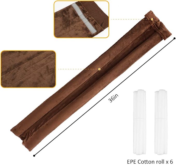 36 Inch Under Door Stopper, Door Noise Blocker | Double Sided Door Stopper - Image 2