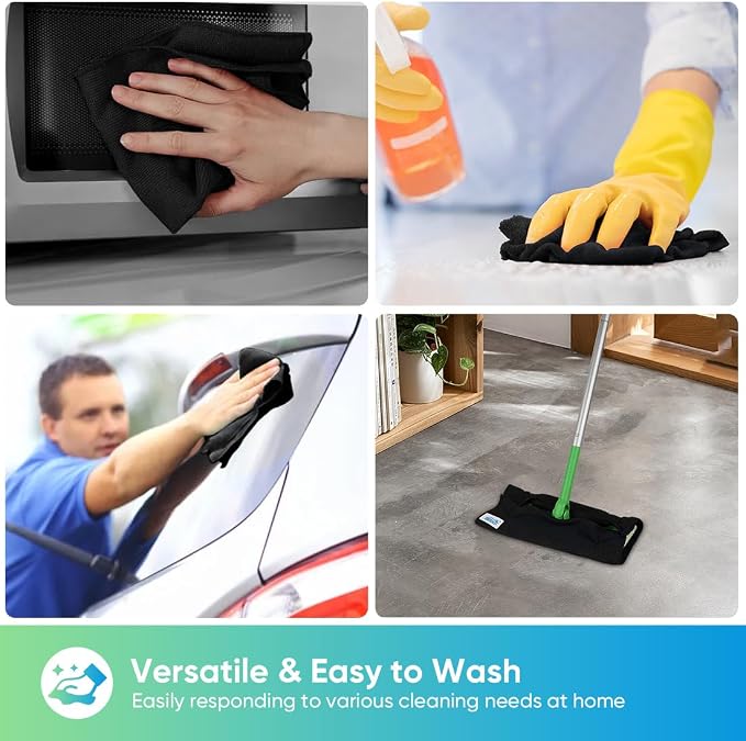 HOMEXCEL 24PK Microfiber Cleaning Cloth, Cleaning Rag - Image 6