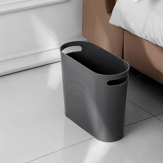 rejomiik Small Trash Can, 3.5 Gallon Slim Garbage Can Plastic Waste Basket - Image 4