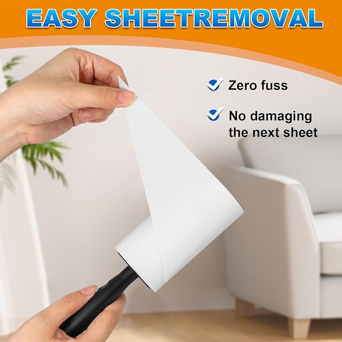 Lint Rollers for Pet Hair Extra Sticky, 440 Sheets - Image 3