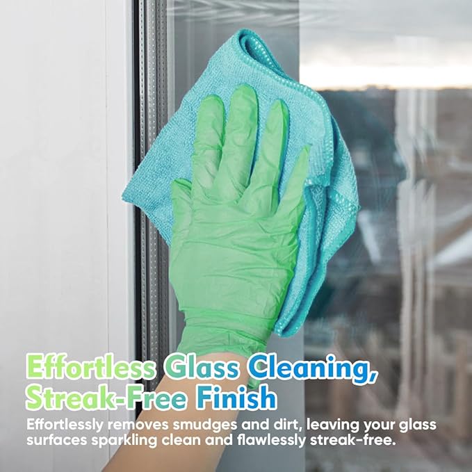 HOMEXCEL Microfiber Cleaning Cloth 12 Pack, 12.5 x 12.5 Inch Microfiber Towels - Image 4
