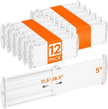 Lifewit 5" Tall Drawer Dividers, Adjustable Deep Drawer Organizer Clothes | 12 by Lifewit