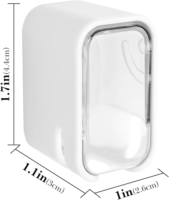 4 Pack Toothbrush Holders for Bathrooms Shower, Wall Mount Toothbrush Organizer - Image 2