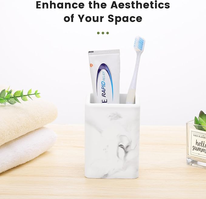 Luxspire Toothbrush Holders, Diatomite Toothbrush Cups - Image 7
