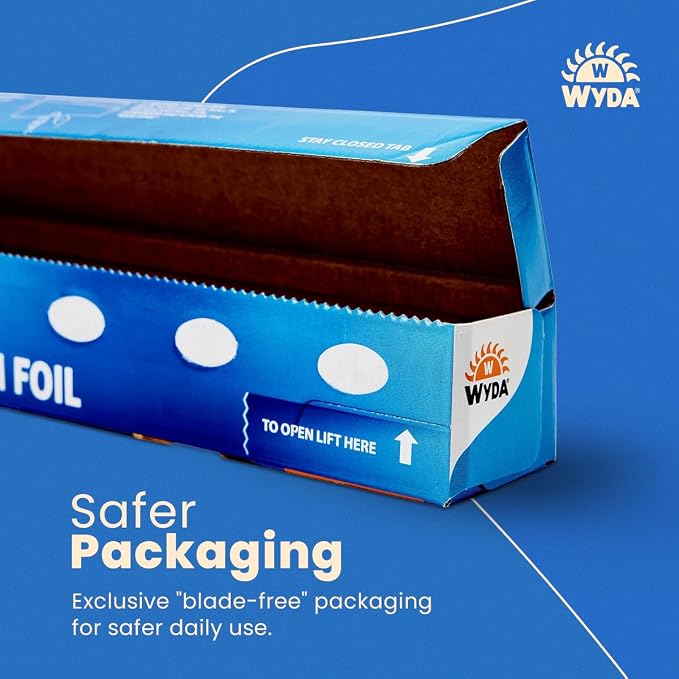 Wyda Aluminum Foil Roll – 225 Sq Ft | Food-Grade - Image 6
