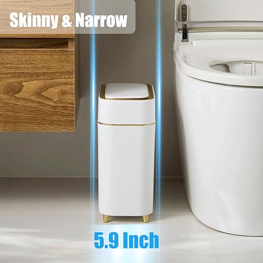 2-Pack - Automatic Compact Trash Can - Smart Garbage Can | Waste Basket - Image 2