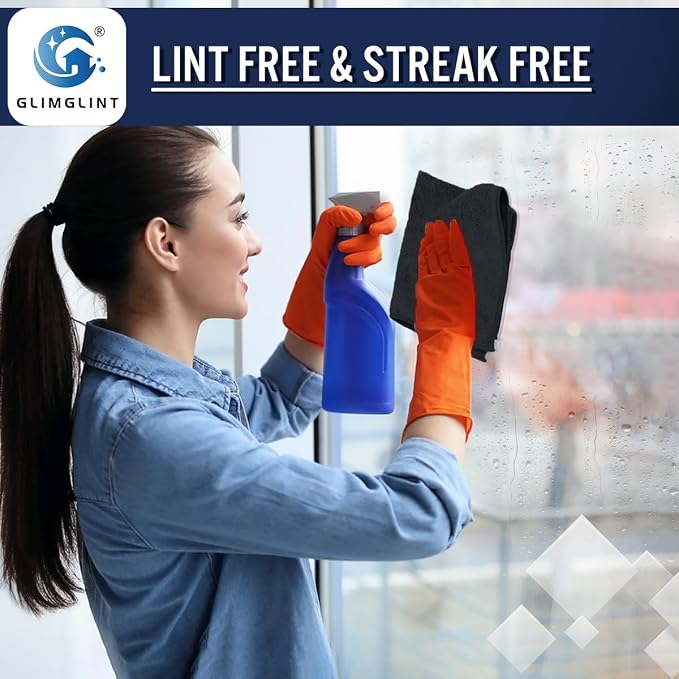 GLIMGLINT Microfiber Cleaning Cloth, 150 Pack Towels - Image 5