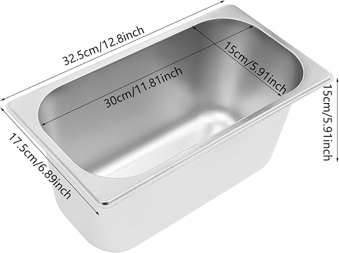 DYNAMI 110V Commercial Buffet Food Warmer,Large 3 Pan Stainless Steel Electric Countertop Steam Table with Intelligent Thermostat Design,for Parties Buffet Catering