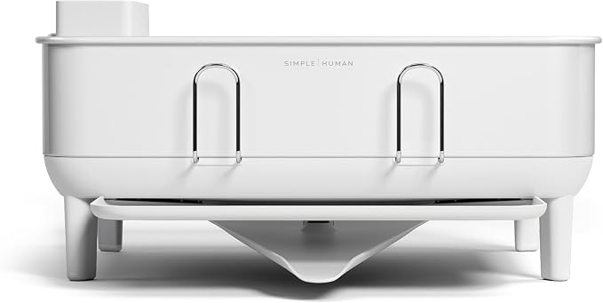 simplehuman Steel Frame Dishrack, Compact Dish Drying Rack - Image 2