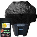 Trash Can Cover Odor Eliminating Bag with Elastic Rubber Band Lemon Scented Durable Chemical Free 64 Gallon 1 Pack