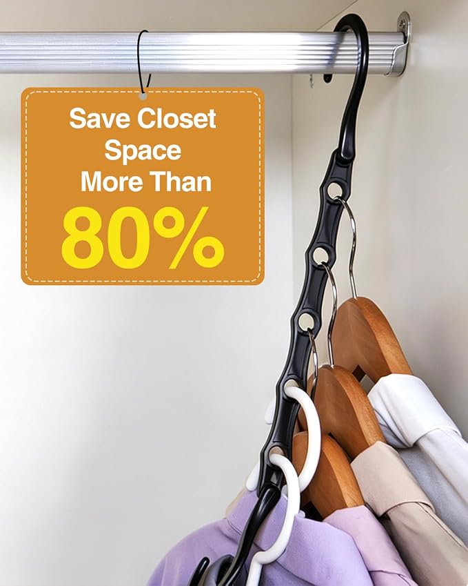 AMKUFO Hangers-Space-Saving 16 Pack Space-Saver, Plastic Magic Hangers - Image 6