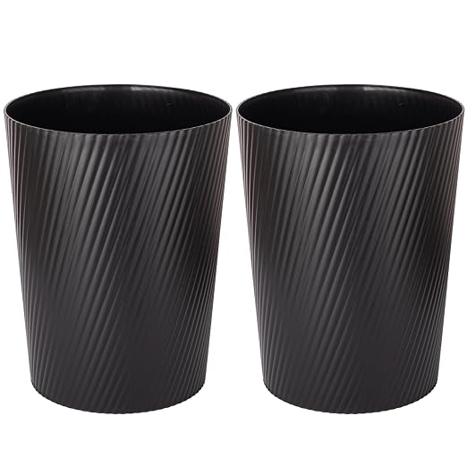 UUJOLY Small Bathroom Trash Can Wastebasket Garbage Can, 2 Pack | Open-Top by UUJOLY