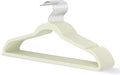 Ivory Velvet Hangers 20 Pack, Slim Space Saving Suit Hangers by MLKJHHI