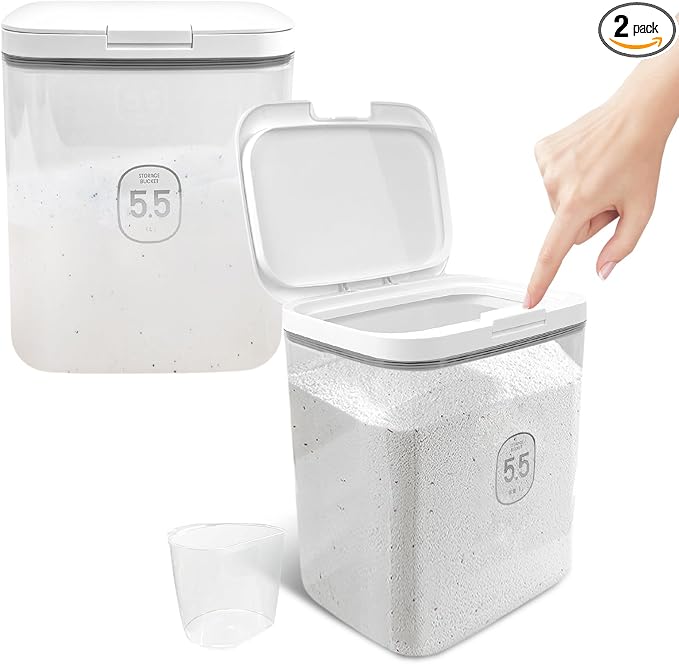 2 Pack 5.5L Laundry Detergent Dispenser by YEXEXINM