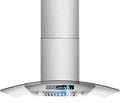 30 inch Wall Mount Range Hood, 1200 CFM with 4-Speed Gesture Sensing & Touch Control, Stainless Steel Kitchen Stove Vent Hoods with 2 LED Lights, Time Setting, Dishwasher-Safe Baffle Filters