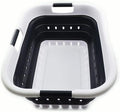 SAMMART 41L Collapsible 3 Handled Plastic Laundry Basket by SAMMART