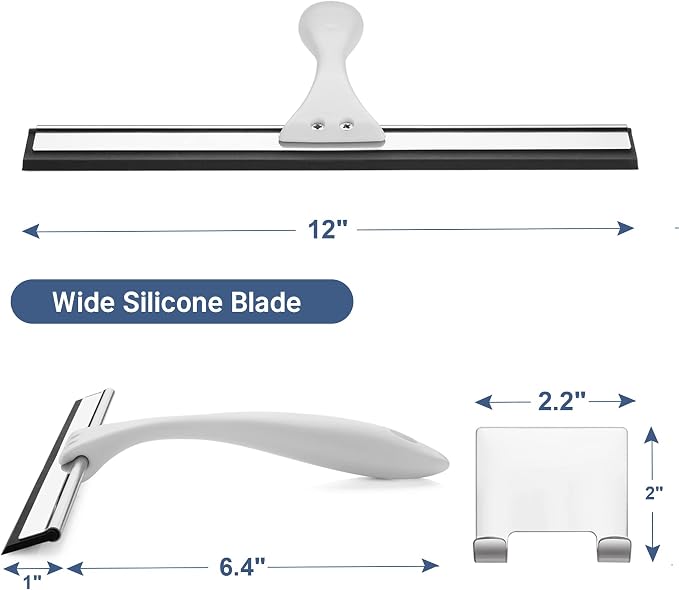 AmazerBath Squeegee for Shower Glass Door, Shower Squeegee for Glass Doors - Image 2