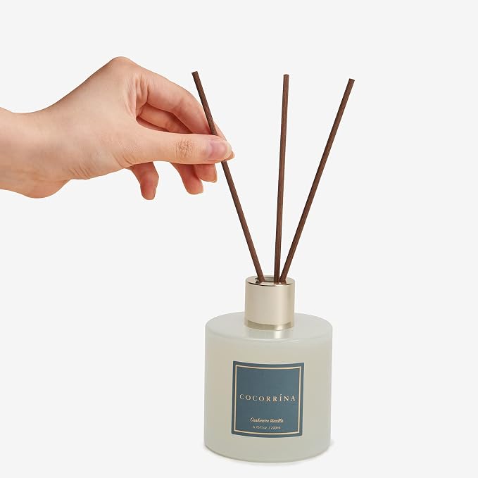Premium Reed Diffuser Set with Preserved Baby's Breath & Cotton Stick Cashmere - Image 4